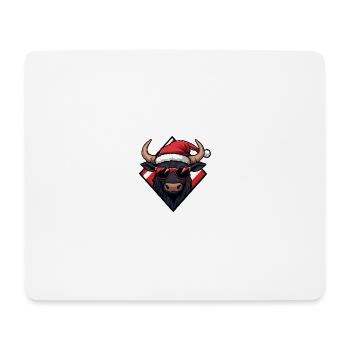 Bulle Weihnachten Cool Taurus - Mousepad (Querformat) - Weiß - Vorne