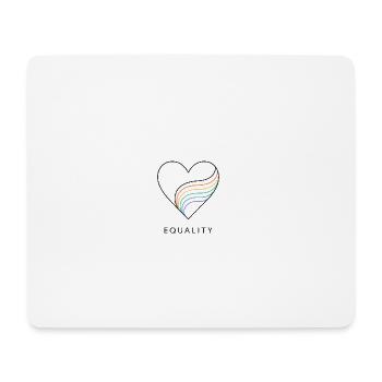 Pride Regenbogen Liebe Gleichheit Vielfalt Queer - Mousepad (Querformat) - Weiß - Vorne