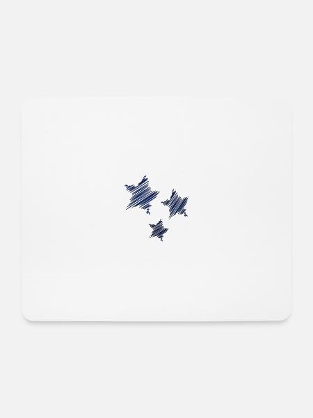 STERN. STERN. STERNE. FEST. JAHRESTAG. WEIHNACHTEN. C - Mousepad (Querformat) - Weiß