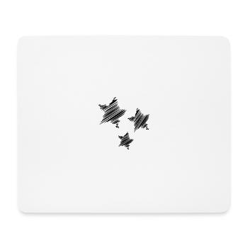 ETOILE. STAR. ETOILES. FÊTE. ANNIVERSAIRE. NOËL - Tapis de souris (format paysage) - blanc - Devant