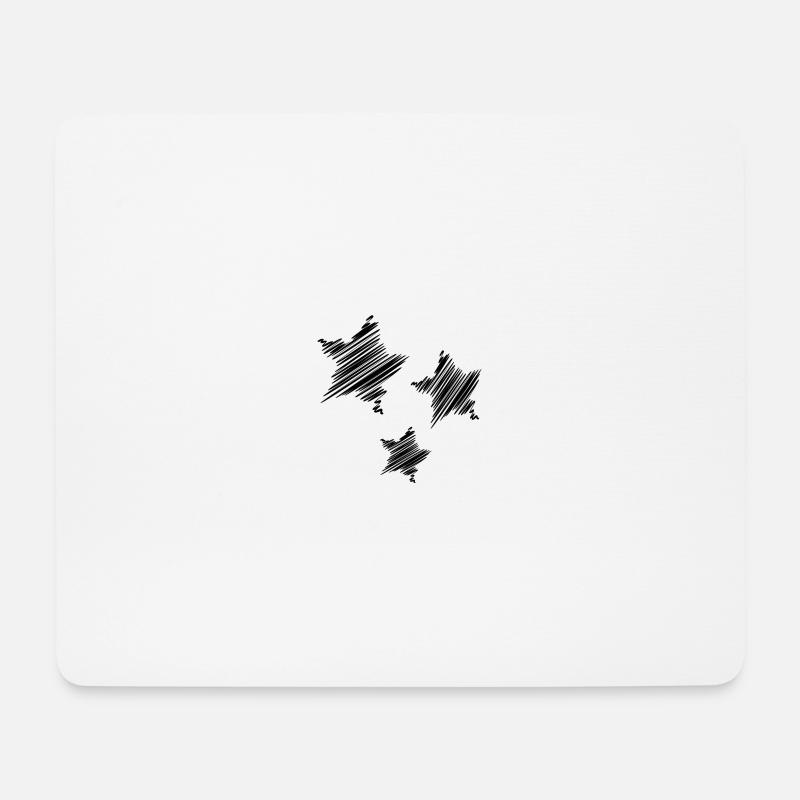 STERN. STERN. STERNE. FEST. JAHRESTAG. WEIHNACHTEN - Mousepad (Querformat) - Weiß