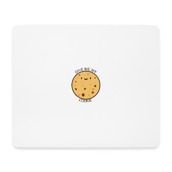 Donnez-moi mon biscuit pour les amateurs de pâte à biscuits - Tapis de souris (format paysage) - blanc - Devant