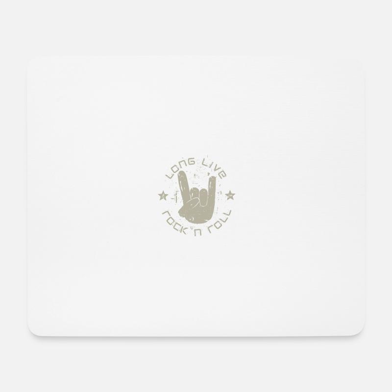 Rock 'n' Roll - Tapis de souris (format paysage) - blanc