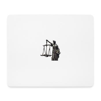 Scales of Justice in Monochrome - Mouse Pad (horizontal) - white - Front