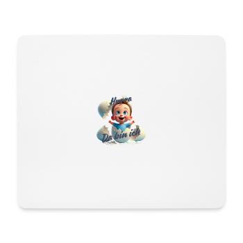 Hurra - Da bin da / Junge - Mousepad (Querformat) - Weiß - Vorne
