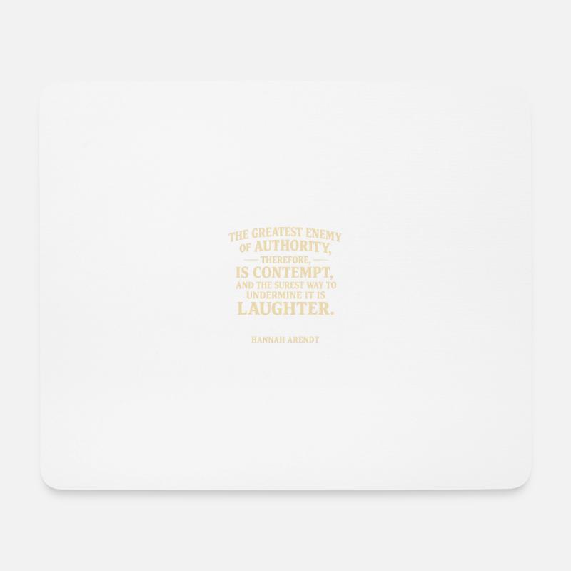 Quote Hannah Arendt - Mouse Pad (horizontal) - white