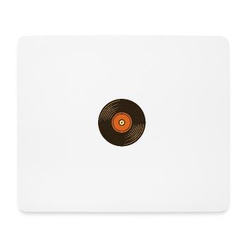 Retro Turntable Design - Mouse Pad (horizontal) - white - Front