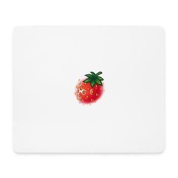 fraise - fraise - Tapis de souris (format paysage) - blanc - Devant