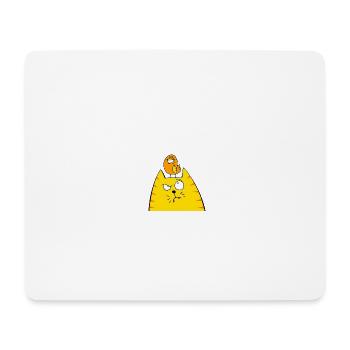 Chat - Tapis de souris (format paysage) - blanc - Devant