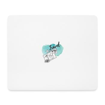reisen - Mousepad (Querformat) - Weiß - Vorne