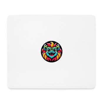 Dragon Bande Dessinée Colorée - Tapis de souris (format paysage) - blanc - Devant