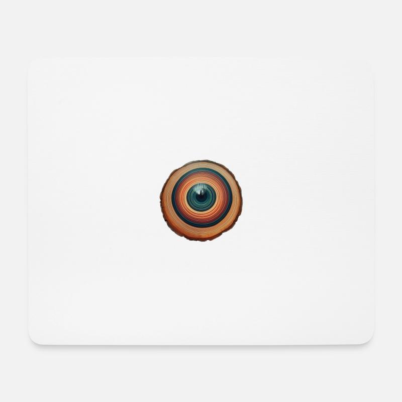 The Eye of a Tree - Mouse Pad (horizontal) - white