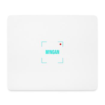 M!NGAN Türkis - Mousepad (Querformat) - Weiß - Vorne