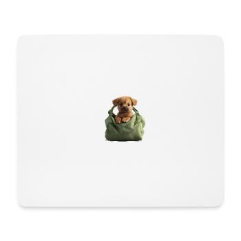 Little Guardian – Breloque dans un sac vert - Tapis de souris (format paysage) - blanc - Devant