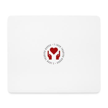 Ich liebe es, Bücher zu lesen. - Mousepad (Querformat) - Weiß - Vorne
