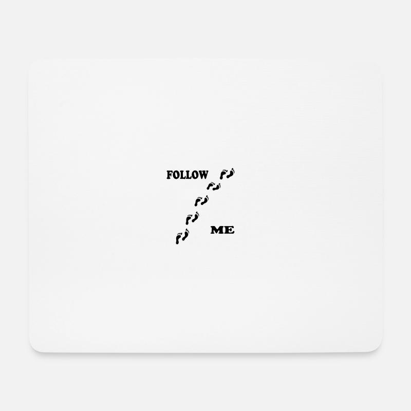 Fußabdruck - Mousepad (Querformat) - Weiß