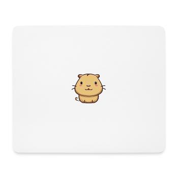 Happy Capy - Tapis de souris (format paysage) - blanc - Devant