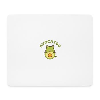 Chat d’avocat - Avocatdo - Tapis de souris (format paysage) - blanc - Devant