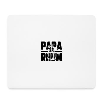 Papa au rhum - Tapis de souris (format paysage) - blanc - Devant