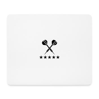 Darts Sports Fun - Mouse Pad (horizontal) - white - Front
