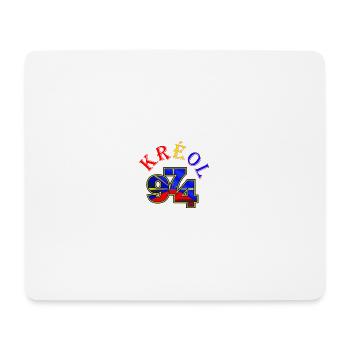 Kreol 974 Neon Grid - Mouse Pad (horizontal) - white - Front