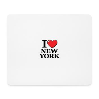I Love New York USA – Message urbain - Tapis de souris (format paysage) - blanc - Devant