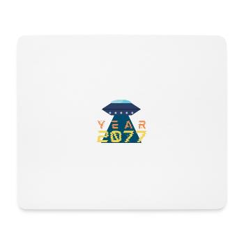 Ufo - Mousepad (Querformat) - Weiß - Vorne