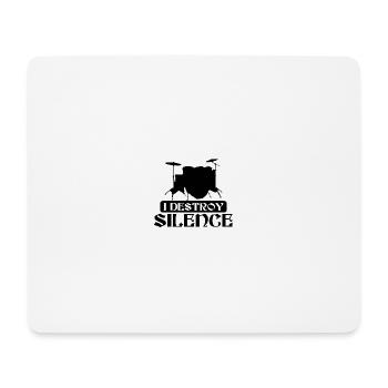 Schlagzeug, Trommel, Musik, Instrument - Mousepad (Querformat) - Weiß - Vorne