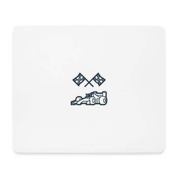 MYST3RCORP RACING BLUE - Mouse Pad (horizontal) - white - Front