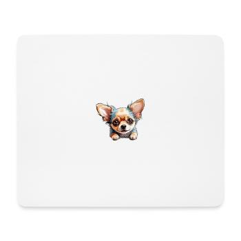 Chihuahua Tête De Chien Mignon Animal Amour - Tapis de souris (format paysage) - blanc - Devant