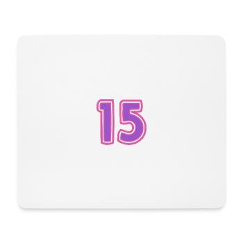 15. 15 YEARS. 15th ANNIVERSARY. 15 YEAR ANNIVERSARY. - Mouse Pad (horizontal) - white - Front