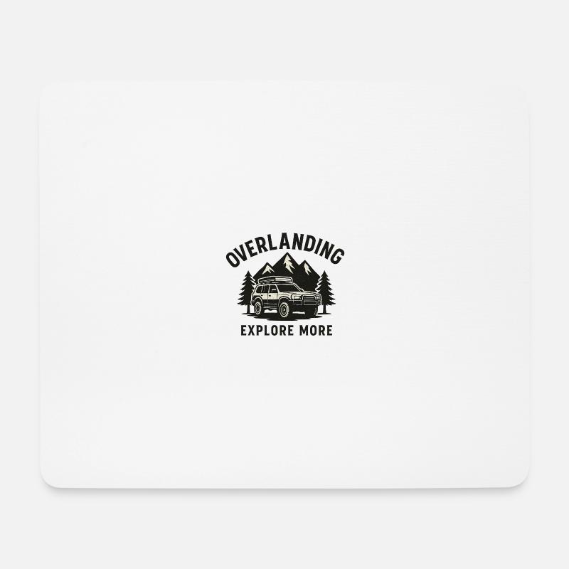 Overlanding Jeep - Mousepad (Querformat) - Weiß