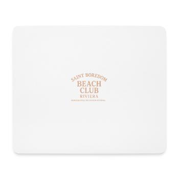 Saint Boredom Beach Club Riviera - Mouse Pad (horizontal) - white - Front