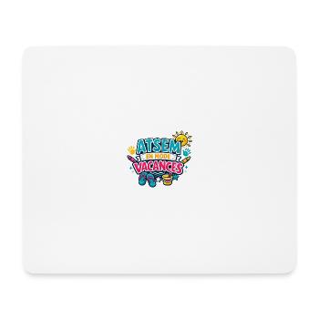 ATSEM en Mode Vacances Cadeau - Tapis de souris (format paysage) - blanc - Devant