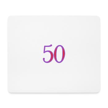 50. 50 YEARS. 50th ANNIVERSARY. 50 YEARS ANNIVERSARY. - Mouse Pad (horizontal) - white - Front
