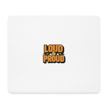 Fort et fier - Tapis de souris (format paysage) - blanc - Devant