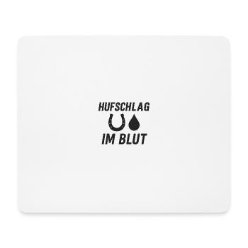 Sabot dans le sang, Cheval, Sport équestre - Tapis de souris (format paysage) - blanc - Devant