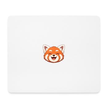Faultier, der rote Panda, lächelt alle - Mousepad (Querformat) - Weiß - Vorne
