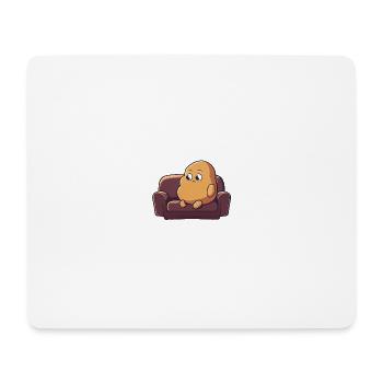 Couch potato - Mouse Pad (horizontal) - white - Front