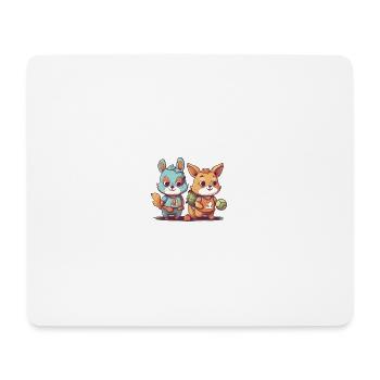 Athlètes animaux - Tapis de souris (format paysage) - blanc - Devant