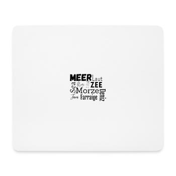 Meer in verschiedenen Sprachen - Mousepad (Querformat) - Weiß - Vorne