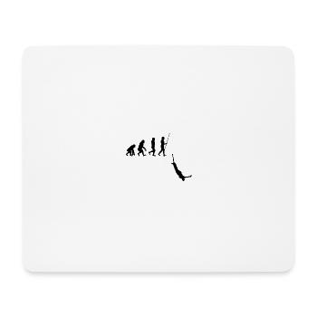 Bungee Jumping Evolution Sport Fun - Mousepad (Querformat) - Weiß - Vorne
