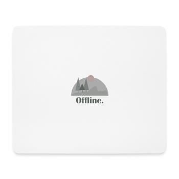 Berge Kletterer Natur Abenteuer - Mousepad (Querformat) - Weiß - Vorne