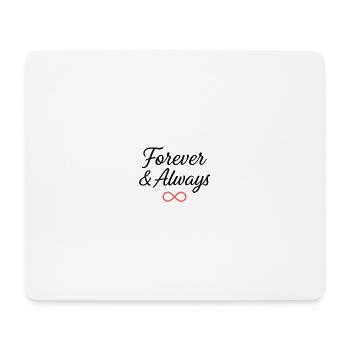 Conception de typographie de symbole de l’infini éternel - Tapis de souris (format paysage) - blanc - Devant