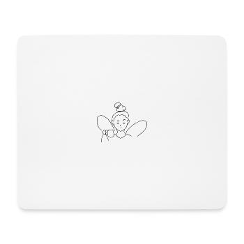 Annoyed Coffee Fairy, T-Shirt for Fantasy Lovers - Mousepad (Querformat) - Weiß - Vorne