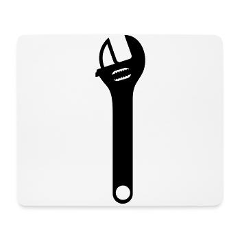 Icône de clé - Tapis de souris (format paysage) - blanc - Devant