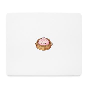 Dumpling pink - Mouse Pad (horizontal) - white - Front
