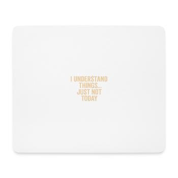 Ne procrastinez pas aujourd’hui, citation - Tapis de souris (format paysage) - blanc - Devant