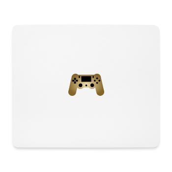 Controller Gaming Gold Nerd Geek Gift Idea - Mouse Pad (horizontal) - white - Front