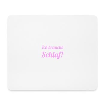 Schlaf Bett Schlafen Entspannung Entspannen Müde - Mousepad (Querformat) - Weiß - Vorne